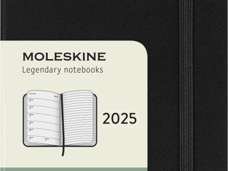 Kalenteri Moleskine 2025 12kk viikko Pocket musta kovakantinen Cheap