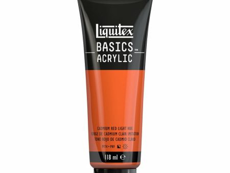 Akryyliväri 118ml 510 Cadmium Red Light Hue Liquitex Basics Acrylic Sale