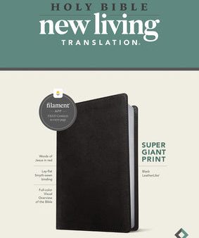 NLT Super Giant Print Bible, Filament Enabled (Leatherlike, Black, Red Letter) For Discount