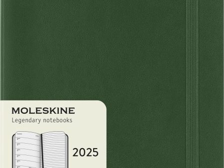 Kalenteri Moleskine 2025 12kk viikko Large vihreä pehmeäkantinen Cheap