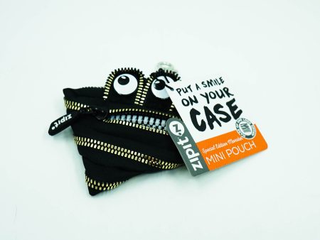 Zipit Monster Mini Pouch, Special Edition - Black & Gold Teeth Online Sale